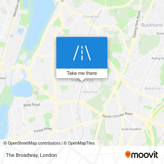 The Broadway map