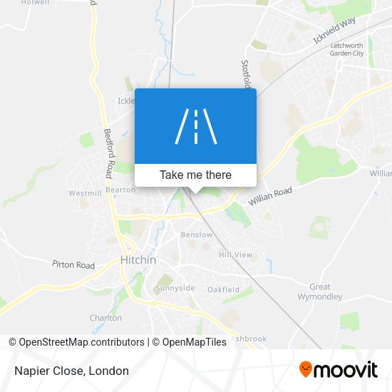 Napier Close map