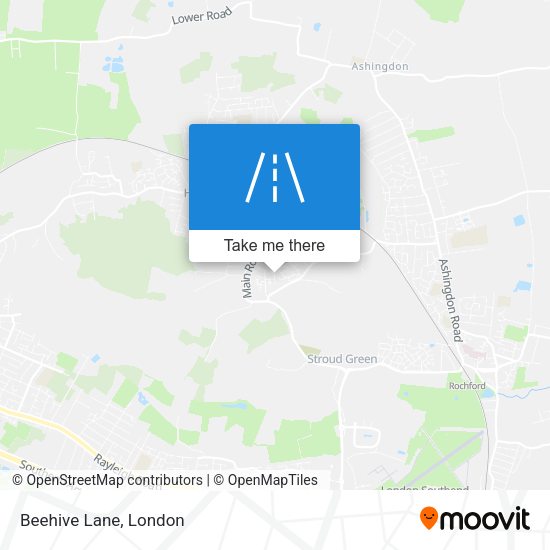 Beehive Lane map