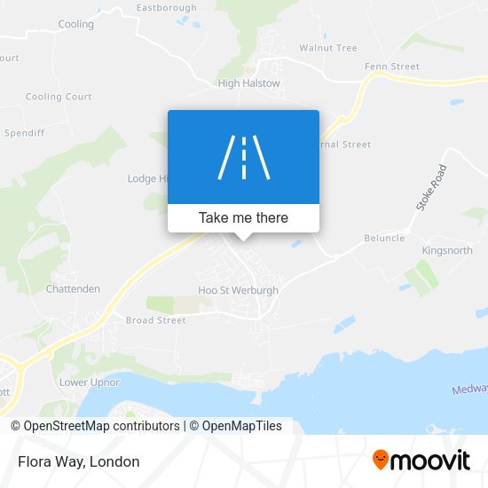 Flora Way map