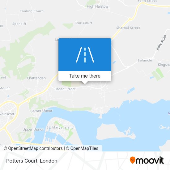 Potters Court map