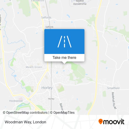 Woodman Way map