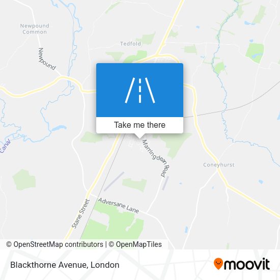 Blackthorne Avenue map