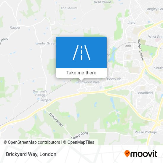 Brickyard Way map