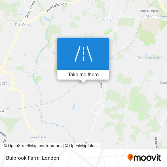 Bulbrook Farm map