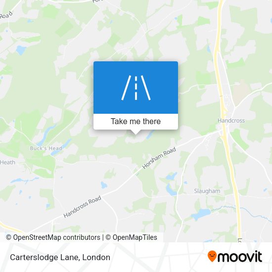 Carterslodge Lane map