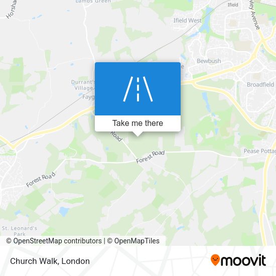 Church Walk map