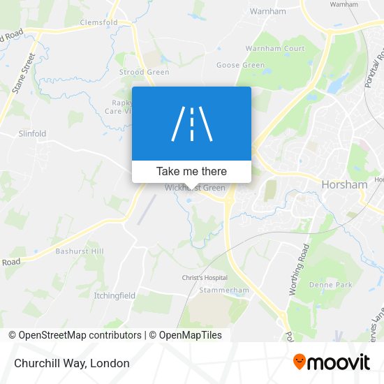 Churchill Way map