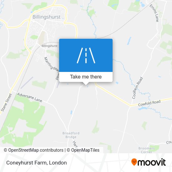 Coneyhurst Farm map