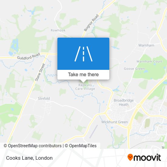 Cooks Lane map
