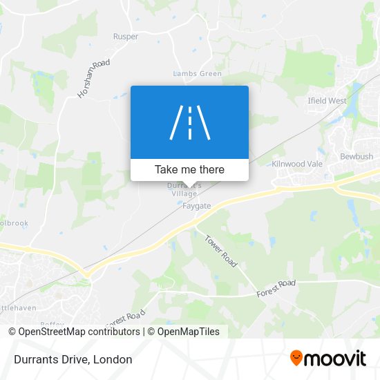 Durrants Drive map
