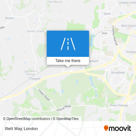 Illett Way map