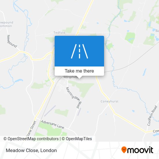 Meadow Close map