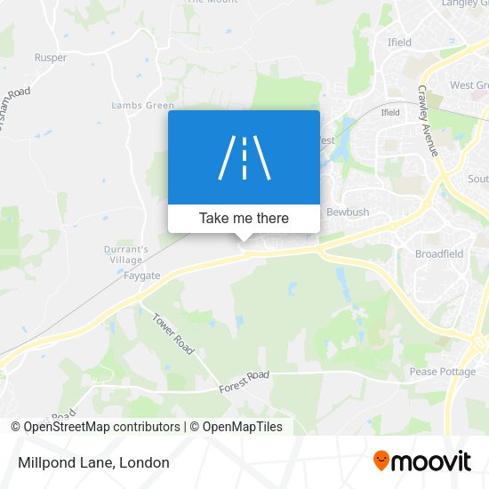 Millpond Lane map