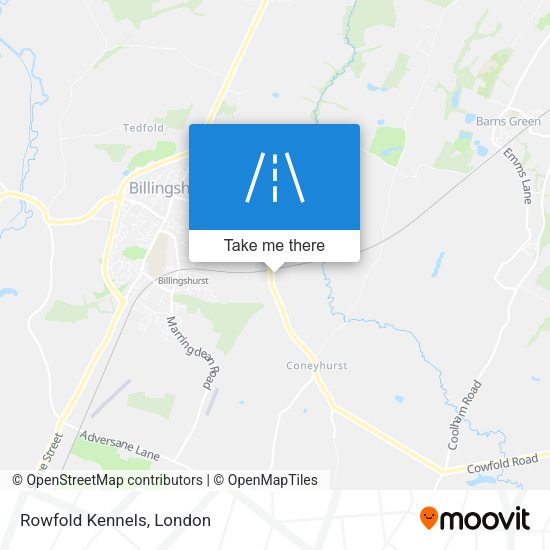 Rowfold Kennels map