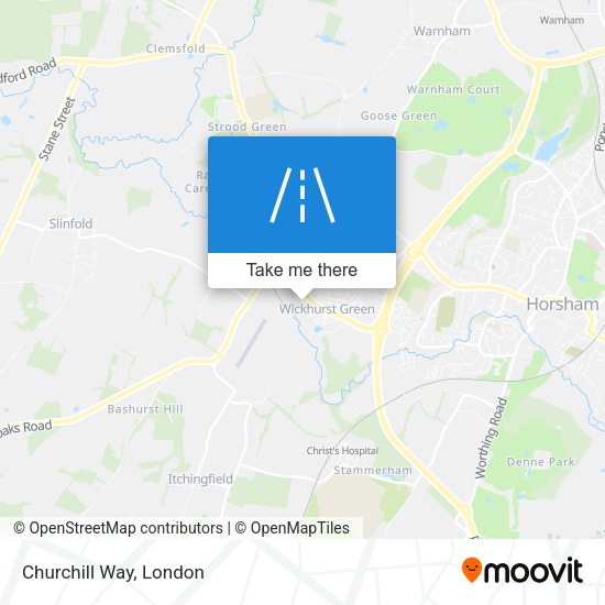 Churchill Way map