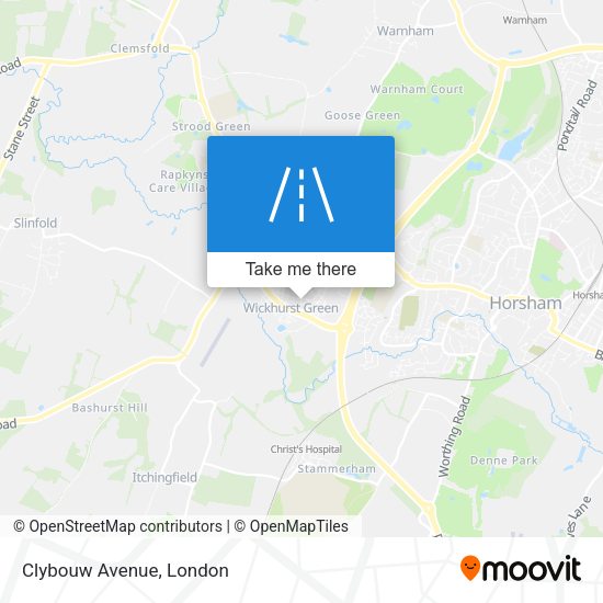 Clybouw Avenue map
