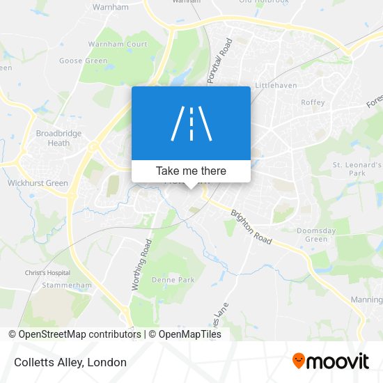 Colletts Alley map