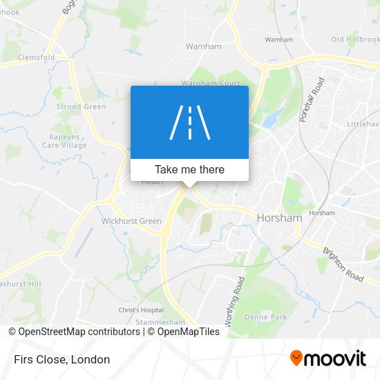 Firs Close map