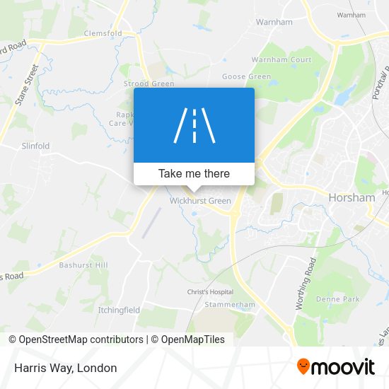 Harris Way map