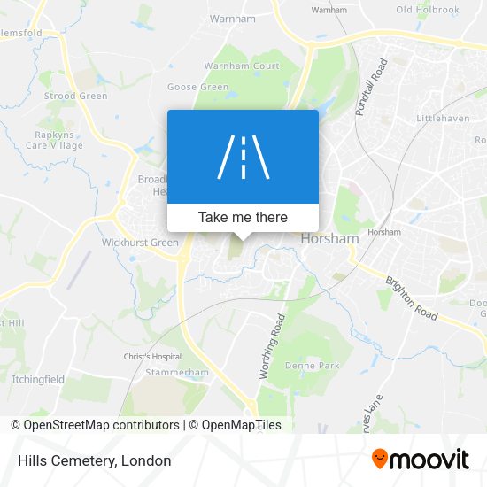 Hills Cemetery map
