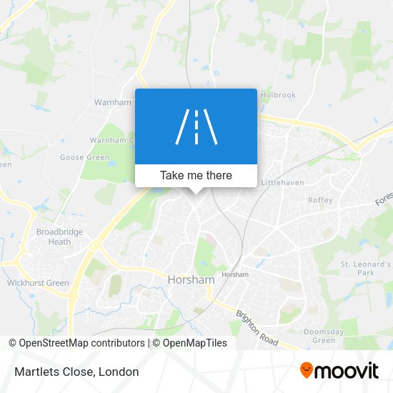 Martlets Close map