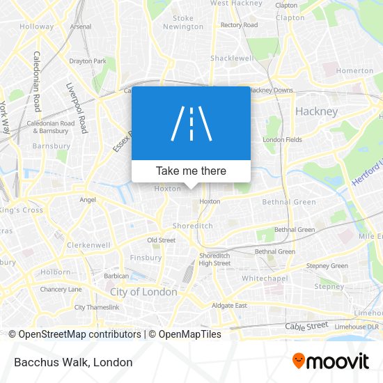 Bacchus Walk map