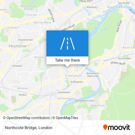 Northcote Bridge map