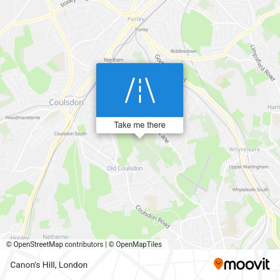 Canon's Hill map