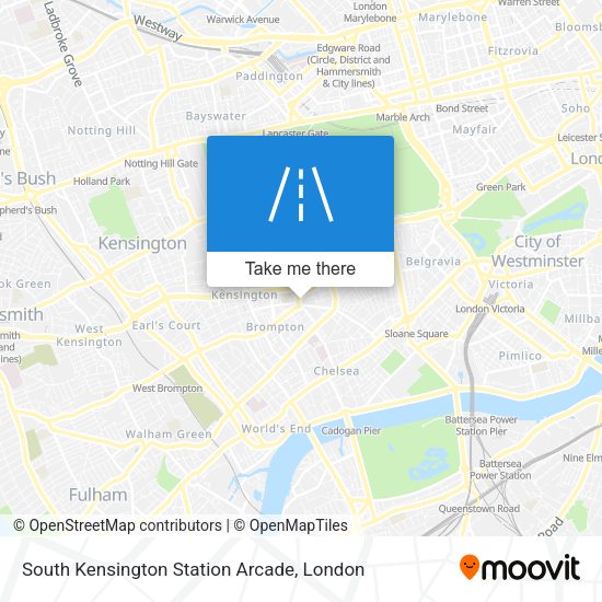 South Kensington Station Arcade map