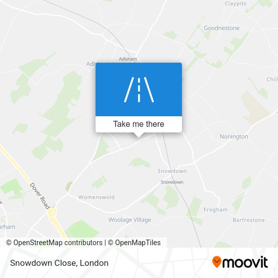 Snowdown Close map