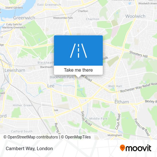 Cambert Way map