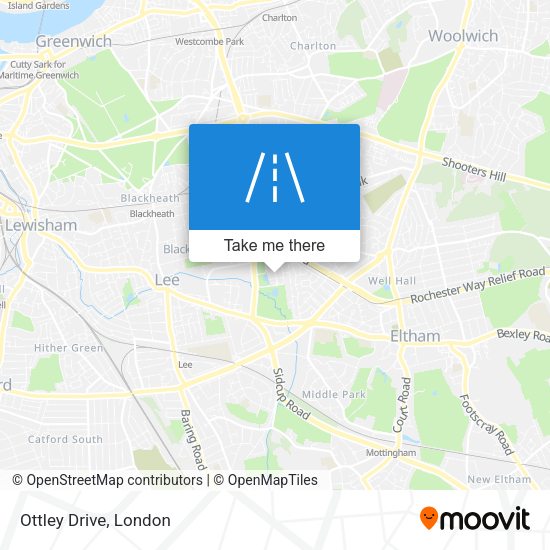 Ottley Drive map
