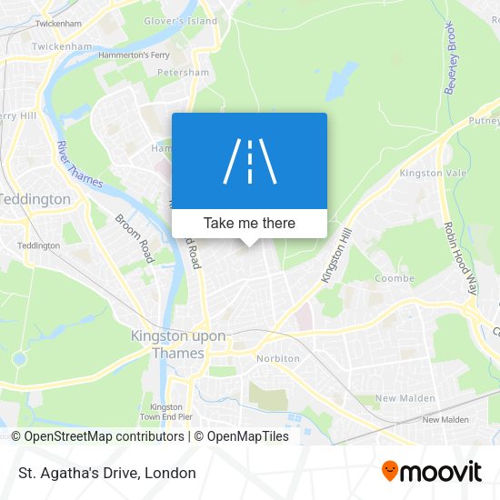St. Agatha's Drive map