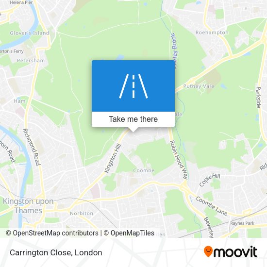 Carrington Close map