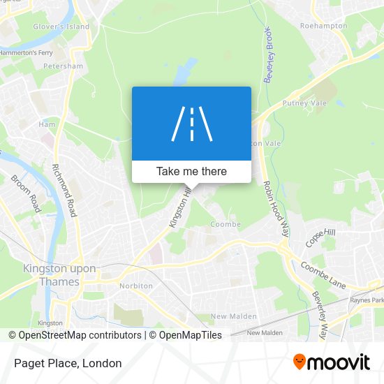 Paget Place map