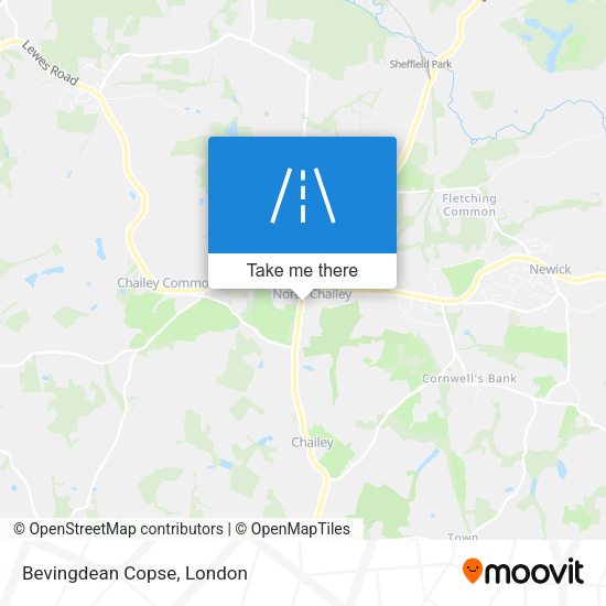 Bevingdean Copse map