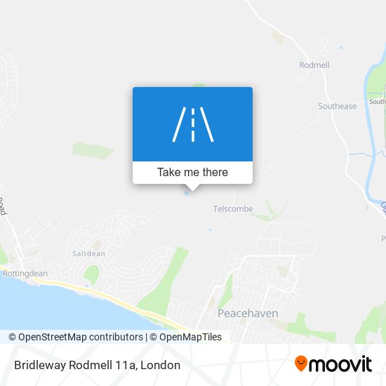 Bridleway Rodmell 11a map