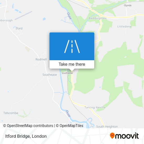 Itford Bridge map
