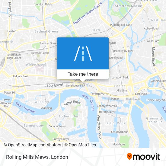 Rolling Mills Mews map