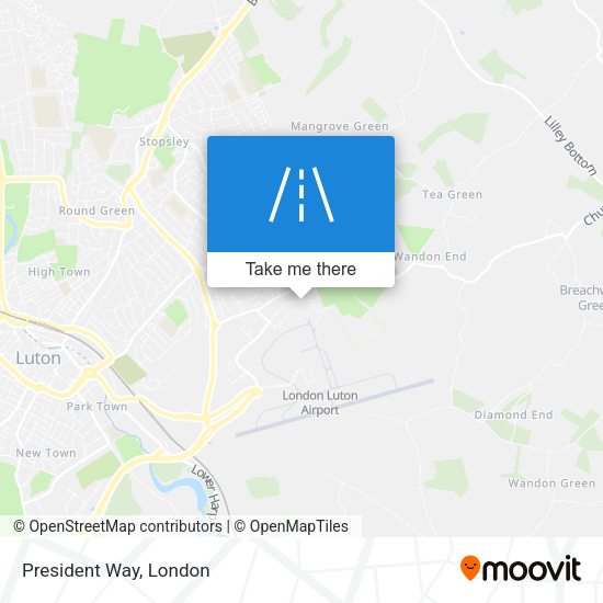 President Way map
