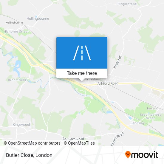 Butler Close map