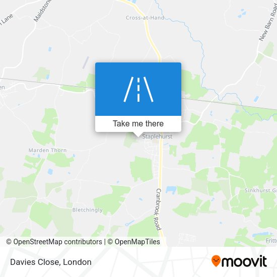 Davies Close map