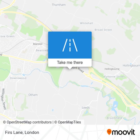 Firs Lane map