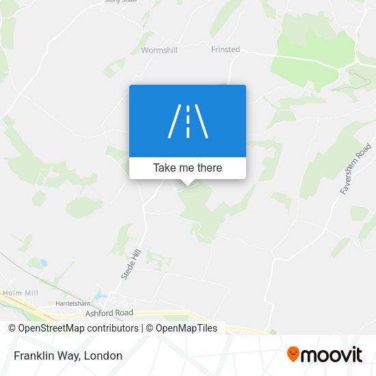 Franklin Way map