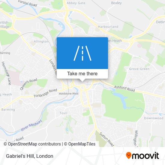 Gabriel's Hill map
