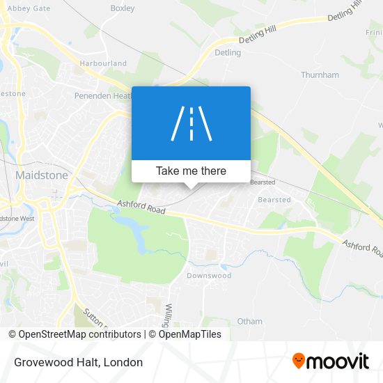 Grovewood Halt map