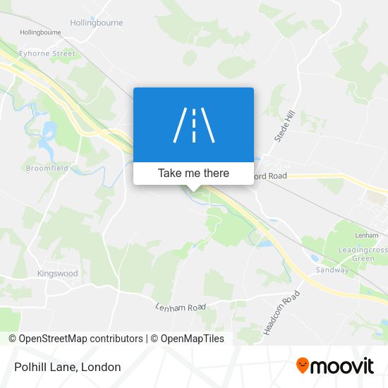 Polhill Lane map