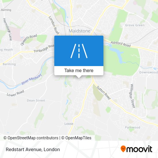 Redstart Avenue map