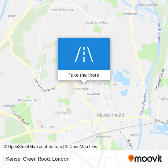 Kensal Green Road map